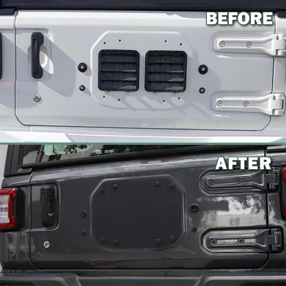 Rear Tailgate Plate Trim - Plate Sealing Plate - Jeep Wrangler JL/JLU/4XE 2018+ - 4X4 WAVERS