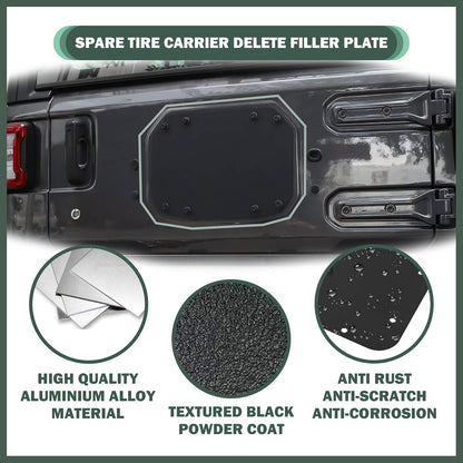 Rear Tailgate Plate Trim - Plate Sealing Plate - Jeep Wrangler JL/JLU/4XE 2018+ - 4X4 WAVERS