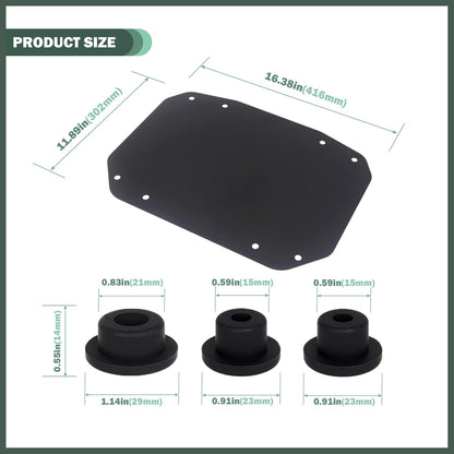 Rear Tailgate Plate Trim - Plate Sealing Plate - Jeep Wrangler JL/JLU/4XE 2018+ - 4X4 WAVERS