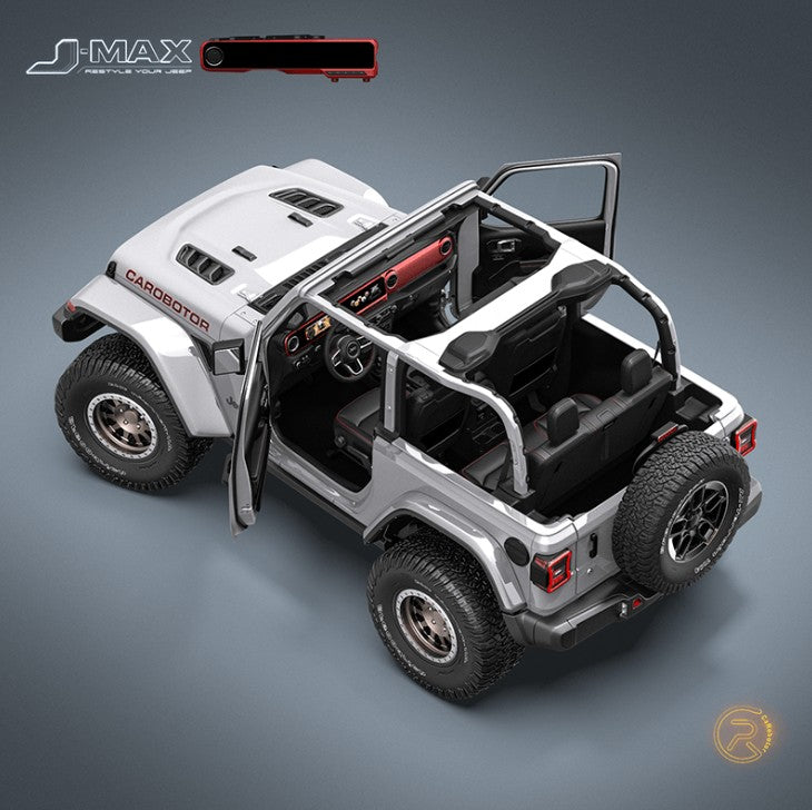 Carobotor J-Max Digital Dashboard+radio All-In-One - Jeep Wrangler JL/JLU/JT 2018-2023 - 4X4 WAVERS