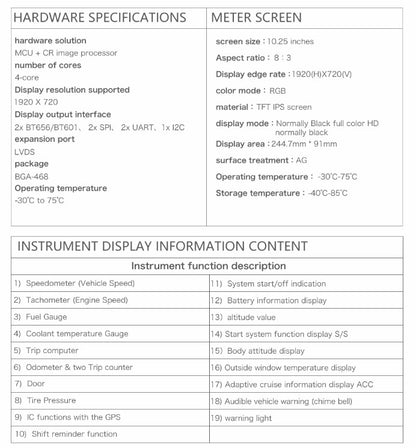 Carobotor J-Max Digital Dashboard+radio All-In-One - Jeep Wrangler JL/JLU/JT 2018-2023 - 4X4 WAVERS