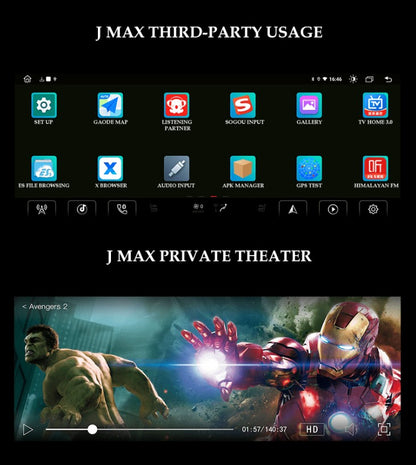 Carobotor J-Max Digital Dashboard+radio All-In-One - Jeep Wrangler JL/JLU/JT 2018-2023 - 4X4 WAVERS