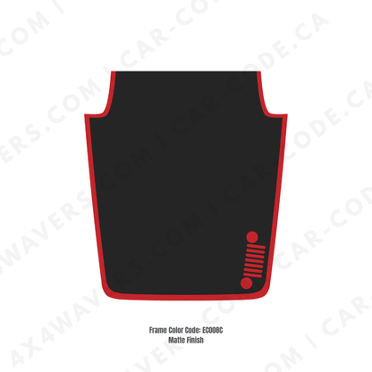 4x4wavers Decal Sticker Kit for JK Hood  – Vinyl Car Decals for Jeep Wrangler Models – Made in Canada - 4X4 WAVERS