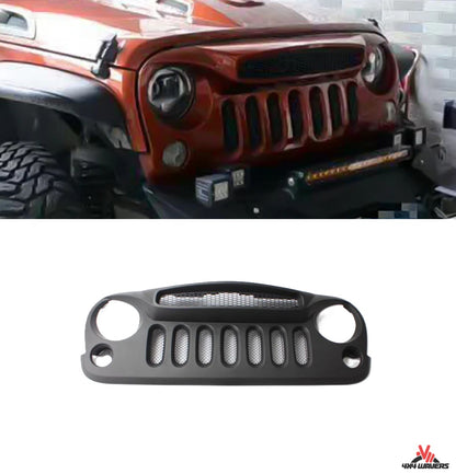 4X4WAVERS Front Grille - Mad Ghost Style - Jeep Wrangler JK/JKU 2007-2018