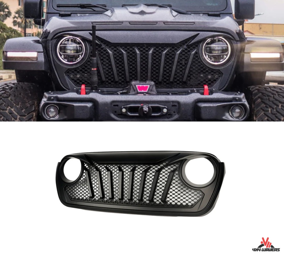 4X4WAVERS Calandre avant - Série Mad Owl III - Jeep Wrangler JL/JLU/4XE/Gladiator-JT 2018+