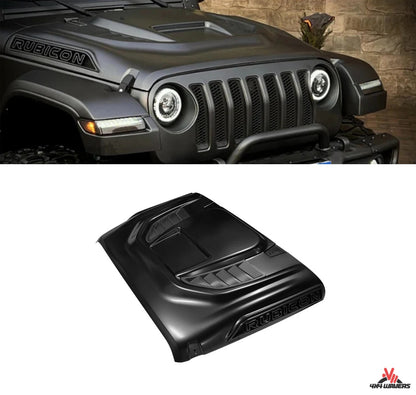 4X4WAVERS Capuche - Édition Extrême 10e Anniversaire avec Logo Rubicon Gravé en 3D - Jeep Wrangler JK/JKU 2007-2018