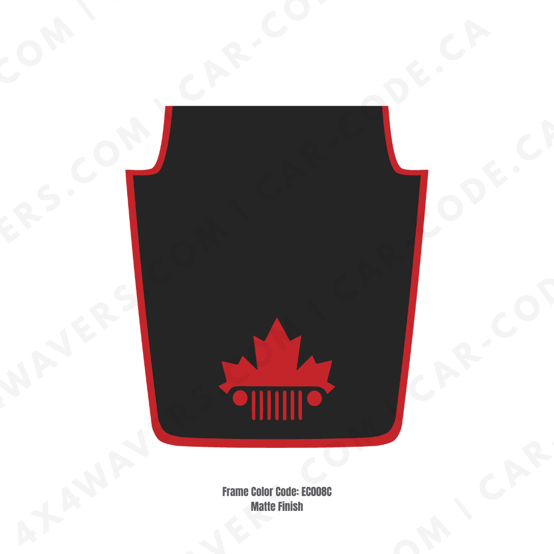 4x4wavers Decal Sticker Kit for JK Hood  – Vinyl Car Decals for Jeep Wrangler Models – Made in Canada - 4X4 WAVERS