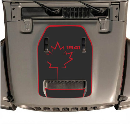 CarCode autocollant de capot pour Jeep Wrangler JL/JLU Rubicon 392 et JT Gladiator Mojave 2020-2026, motif extérieur élégant pour véhicule.