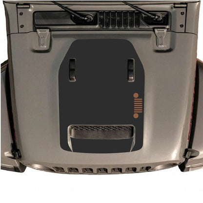 Jeep Wrangler JL/JLU Rubicon 392 or Gladiator Mojave hood decal by CarCode, style #58, with bold graphic design on vehicle hood.