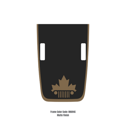 CARCODE Hood Decal/Sticker - Canada Style Kit – for JL/JLU/JT/4XE Rubicon Hood – Made in Canada - 4X4 WAVERS