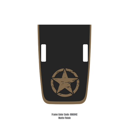 CARCODE Hood Decal/Sticker - Star Style Kit – for JL/JLU/JT/4XE Rubicon Hood – Made in Canada - 4X4 WAVERS