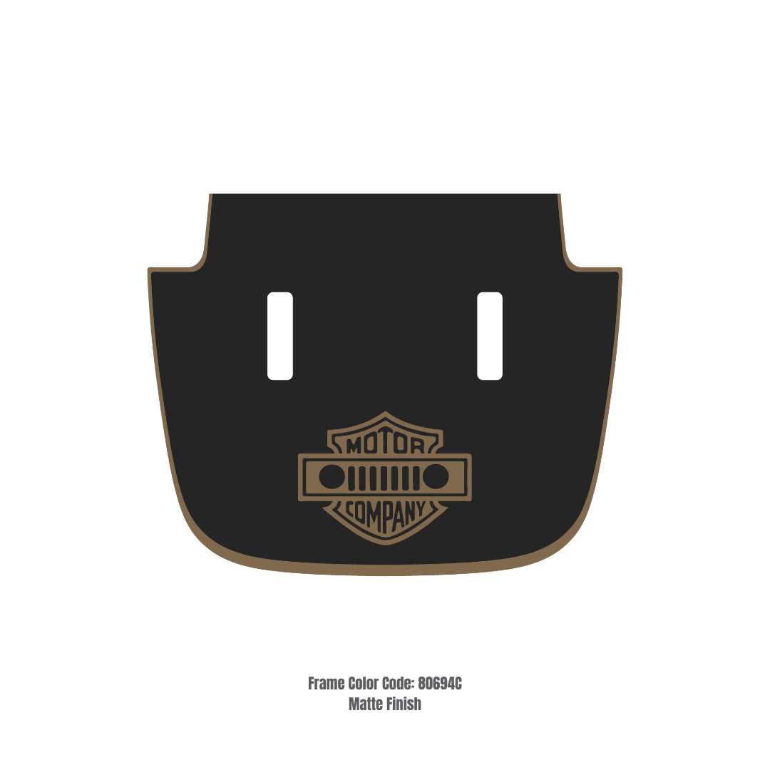 CARCODE Hood Decal/Sticker - Motor Company Style Kit – for JL/JLU/JT/4XE Sahara Hood – Made in Canada - 4X4 WAVERS