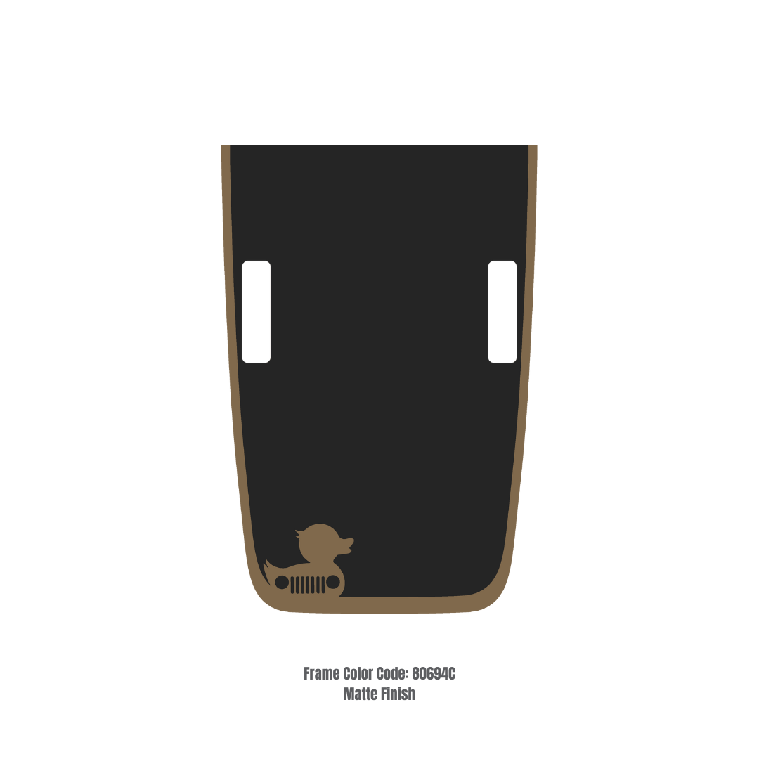 CARCODE Hood Decal/Sticker - Duck Style Kit – for JL/JLU/JT/4XE Rubicon Hood – Made in Canada - 4X4 WAVERS