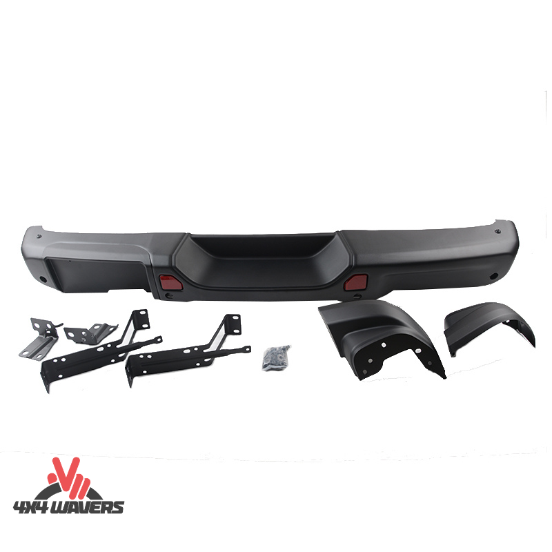 4x4wavers Rear Bumper - 10th Anniversary Style with Sensor Holes - 4X4 WAVERS