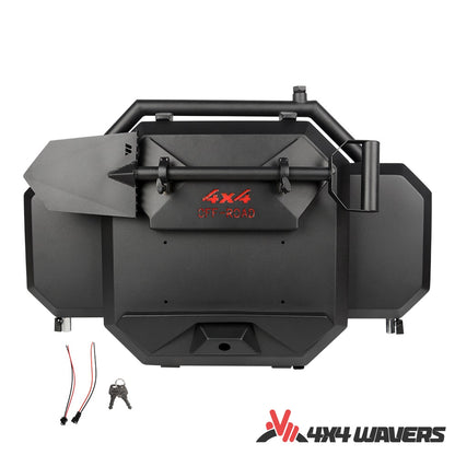 4x4wavers Tailgate Multifunction Box - Rear Multifunctional Storage Box with Shovel - Unlimited Offroads Style - 4X4 WAVERS