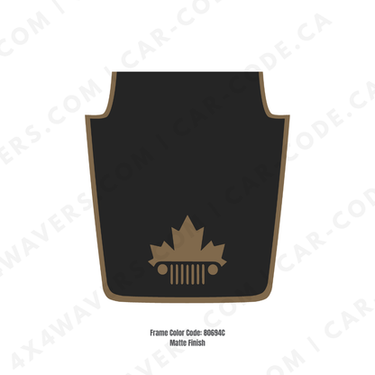 4x4wavers Decal Sticker Kit for JK Hood  – Vinyl Car Decals for Jeep Wrangler Models – Made in Canada - 4X4 WAVERS