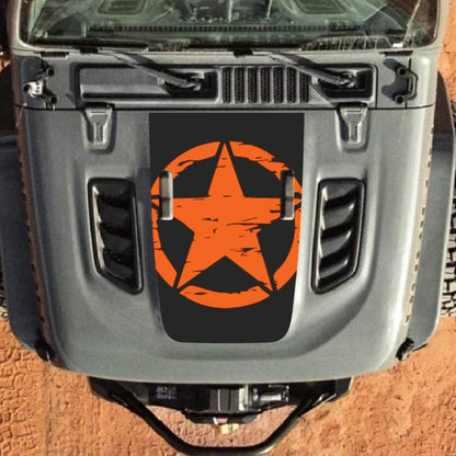 Hood Decal for Jeep Wrangler JL JLU Gladiator JT Rubicon Hood 2018+ Style #24