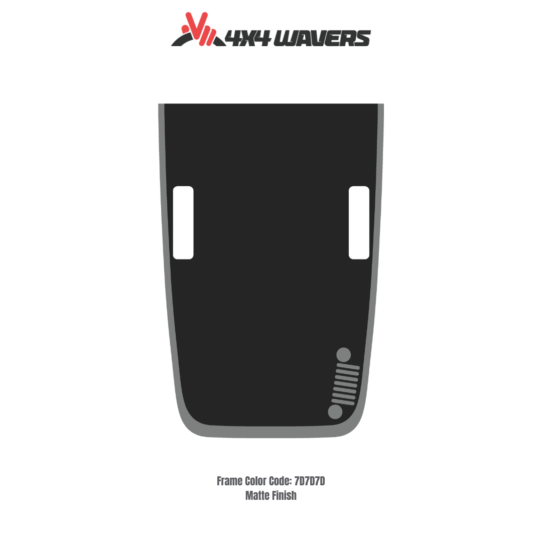 Kit d'autocollants 4x4wavers pour capot JL Rubicon – Autocollants en vinyle pour modèles Jeep Wrangler – Fabriqué au Canada