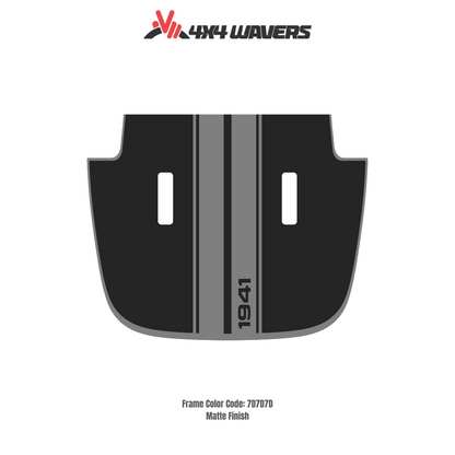 Kit d'autocollants STRIPE 4x4wavers pour capot JL SAHARA – Autocollants vinyle pour Jeep Wrangler – Fabriqué au Canada
