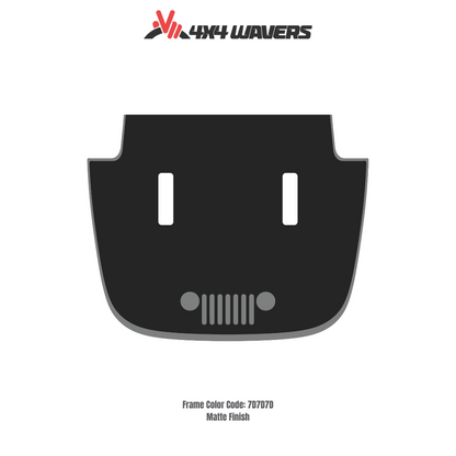 Kit d'autocollants 4x4wavers pour capot JL SAHARA – Autocollants en vinyle pour modèles Jeep Wrangler – Fabriqué au Canada