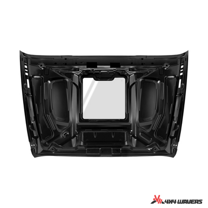 4x4wavers Hood - Capsule Style with transparent window for Engine - 4X4 WAVERS