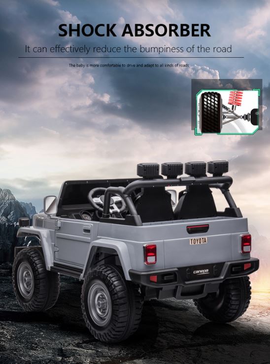 2026 24V Toyota FJ-40 2 Seater Kids Ride On Car with Remote Control DELUXE