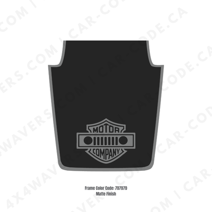 4x4wavers Decal Sticker Kit for JK Hood MOTOR COMPANY Style – Vinyl Car Decals for Jeep Wrangler Models – Made in Canada - 4X4 WAVERS