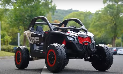 2026 2X24V CAN AM MAVERICK 4X4 2 Seater DELUXE Kids Ride On Car with Remote Control