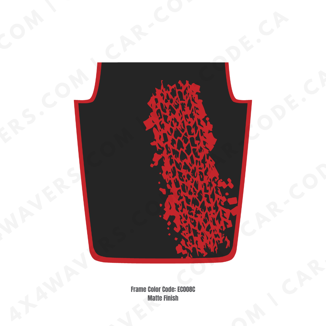 4x4wavers Decal Sticker Kit for JK Hood MUD Style – Vinyl Car Decals for Jeep Wrangler Models – Made in Canada - 4X4 WAVERS