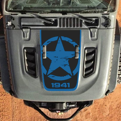 Hood Decal for Jeep Wrangler JL JLU Gladiator JT Rubicon Hood 2018+ Style #31