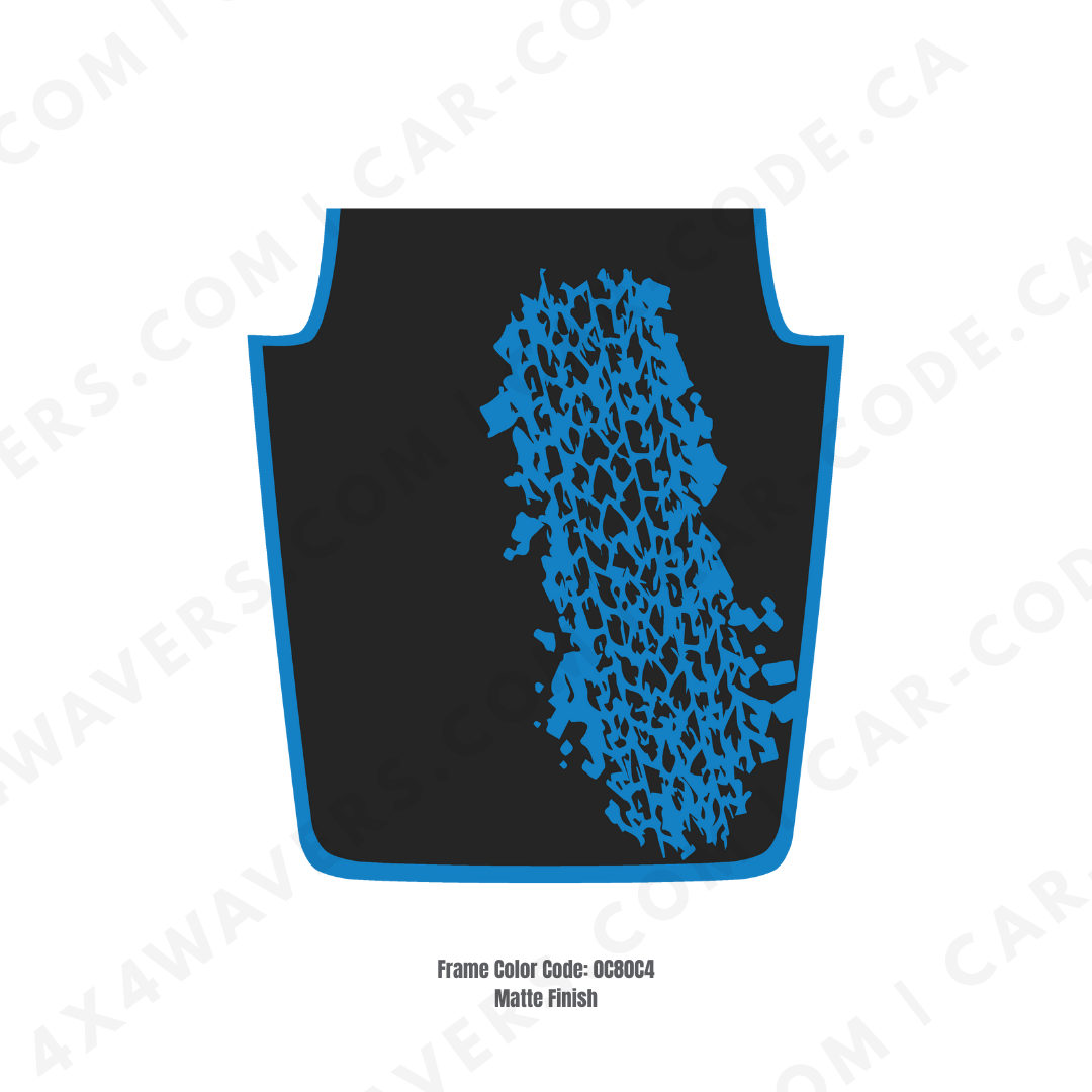 4x4wavers Decal Sticker Kit for JK Hood MUD Style – Vinyl Car Decals for Jeep Wrangler Models – Made in Canada - 4X4 WAVERS