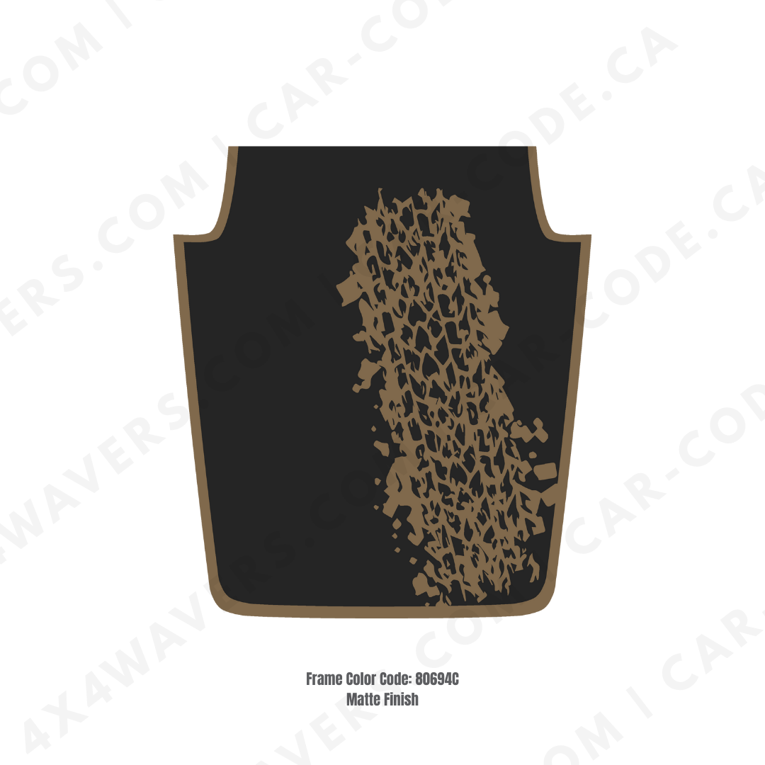 4x4wavers Decal Sticker Kit for JK Hood MUD Style – Vinyl Car Decals for Jeep Wrangler Models – Made in Canada - 4X4 WAVERS