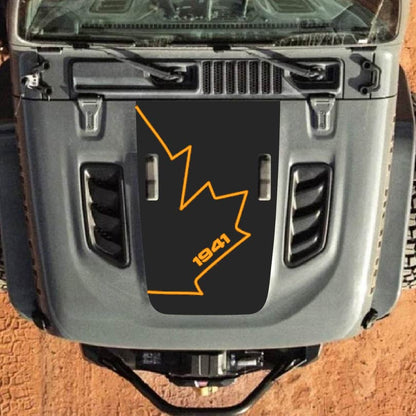 Hood Decal for Jeep Wrangler JL JLU Gladiator JT Rubicon Hood 2018+ Style #41