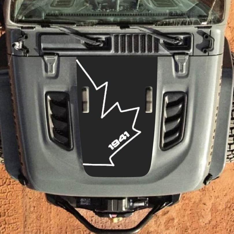 Hood Decal for Jeep Wrangler JL JLU Gladiator JT Rubicon Hood 2018+ Style #41