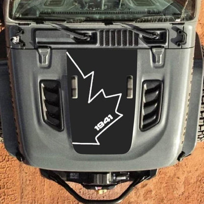 Hood Decal for Jeep Wrangler JL JLU Gladiator JT Rubicon Hood 2018+ Style #41