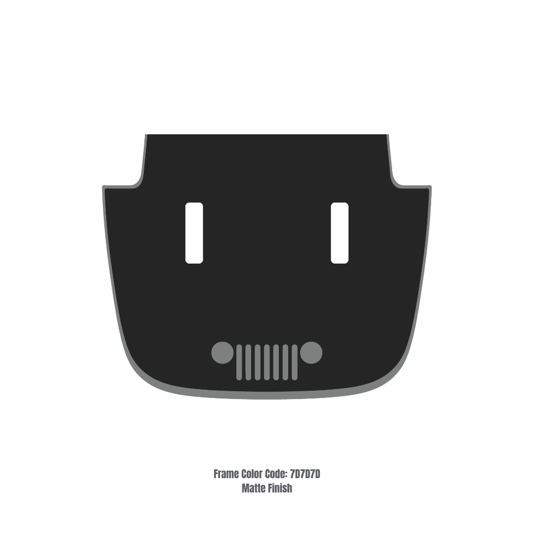 CARCODE Hood Decal/Sticker – for JL/JLU/JT/4XE Sahara Hood – Made in Canada - 4X4 WAVERS