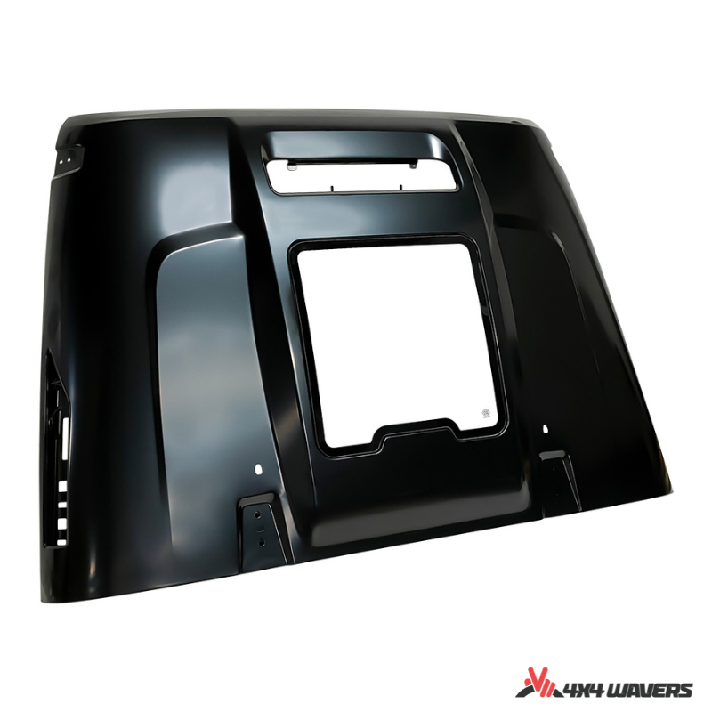 4x4wavers Hood - Capsule Style with transparent window for Engine - 4X4 WAVERS