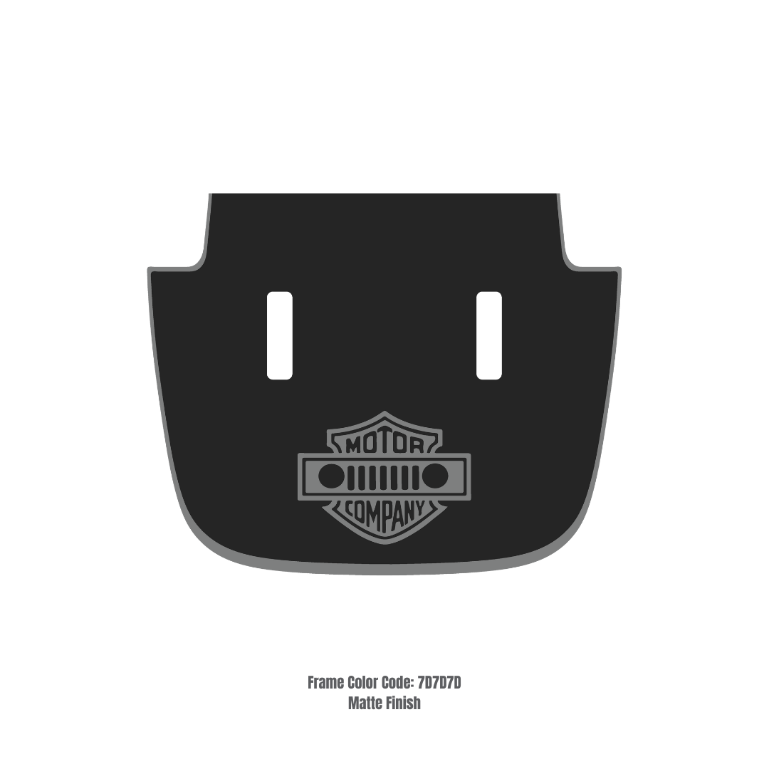 CARCODE Hood Decal/Sticker - Motor Company Style Kit – for JL/JLU/JT/4XE Sahara Hood – Made in Canada - 4X4 WAVERS