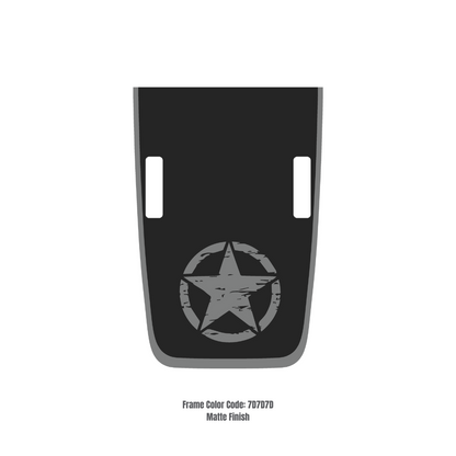 CARCODE Hood Decal/Sticker - Star Style Kit – for JL/JLU/JT/4XE Rubicon Hood – Made in Canada - 4X4 WAVERS