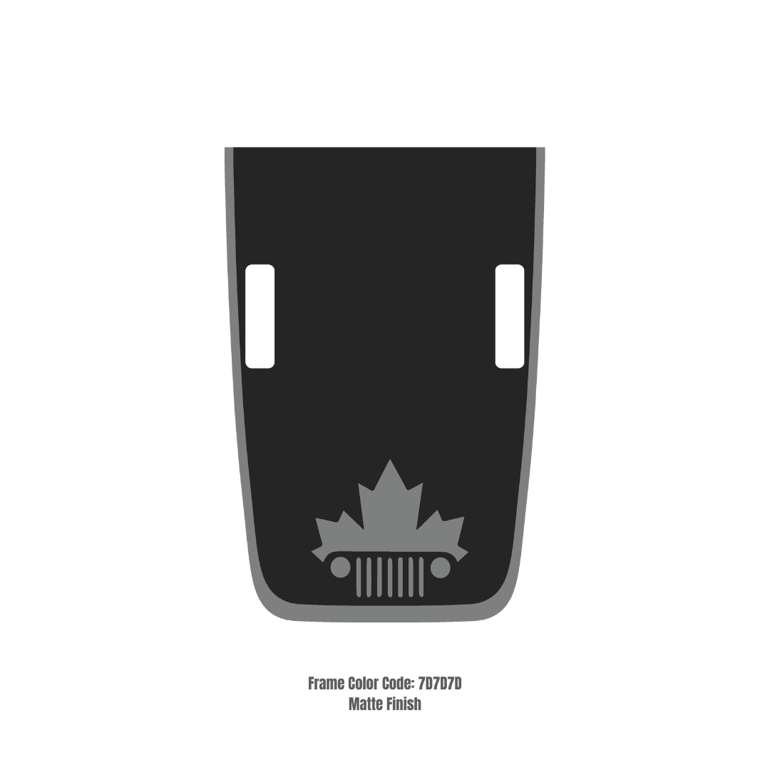 CARCODE Hood Decal/Sticker - Canada Style Kit – for JL/JLU/JT/4XE Rubicon Hood – Made in Canada - 4X4 WAVERS
