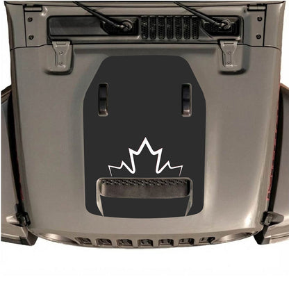Décalque de capot CarCode pour Jeep Wrangler JL/JLU Rubicon 392 et JT Gladiator Mojave 2020-2026, design autocollant automobile élégant.