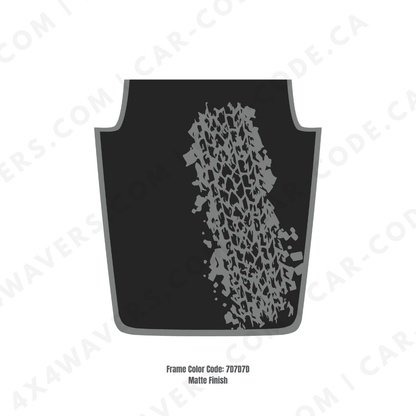 4x4wavers Decal Sticker Kit for JK Hood MUD Style – Vinyl Car Decals for Jeep Wrangler Models – Made in Canada - 4X4 WAVERS