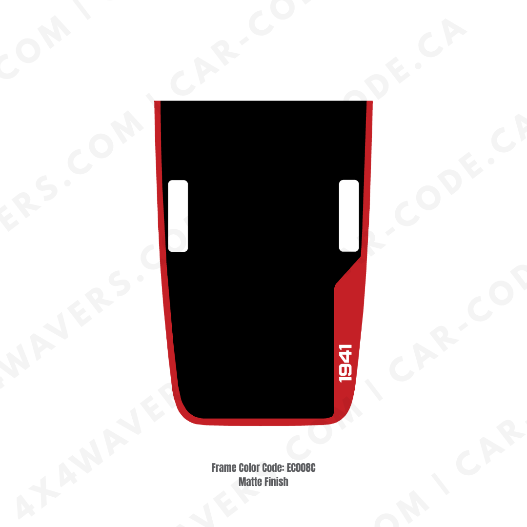 4x4wavers 1941 Decal Sticker Kit for JL Rubicon Hood – Vinyl Car Decals for Jeep Wrangler Models – Made in Canada - 4X4 WAVERS