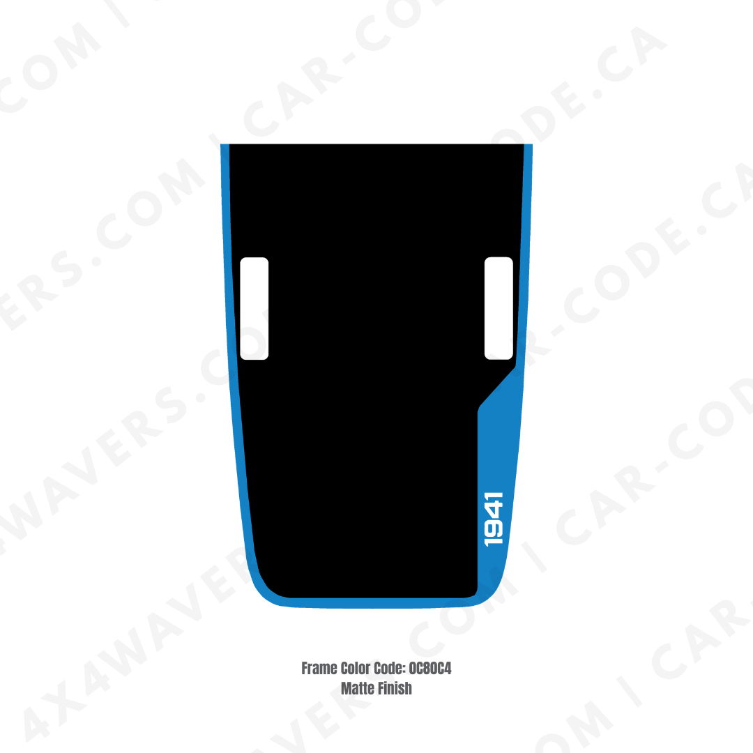 4x4wavers 1941 Decal Sticker Kit for JL Rubicon Hood – Vinyl Car Decals for Jeep Wrangler Models – Made in Canada - 4X4 WAVERS