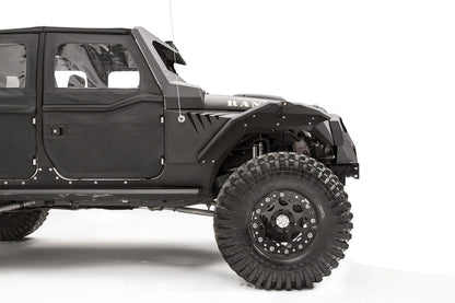 4X4WAVERS Front & Rear Metal Armor Fenders Kit - Climber Style - Jeep Wrangler JL/JLU/4XE 2018+