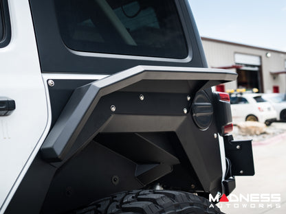 4X4WAVERS Kit d'ailes en métal arrière Armor - Style Climber - Jeep Wrangler JL/JLU/4XE 2018+