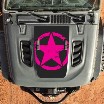 Hood Decal for Jeep Wrangler JL JLU Gladiator JT Rubicon Hood 2018+ Style #24