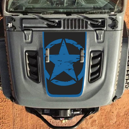 Hood Decal for Jeep Wrangler JL JLU Gladiator JT Rubicon Hood 2018+ Style #27