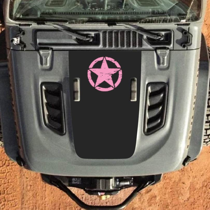 Hood Decal for Jeep Wrangler JL JLU Gladiator JT Rubicon Hood 2018+ Style #18