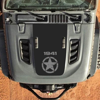 Hood Decal for Jeep Wrangler JL JLU Gladiator JT Rubicon Hood 2018+ Style #17